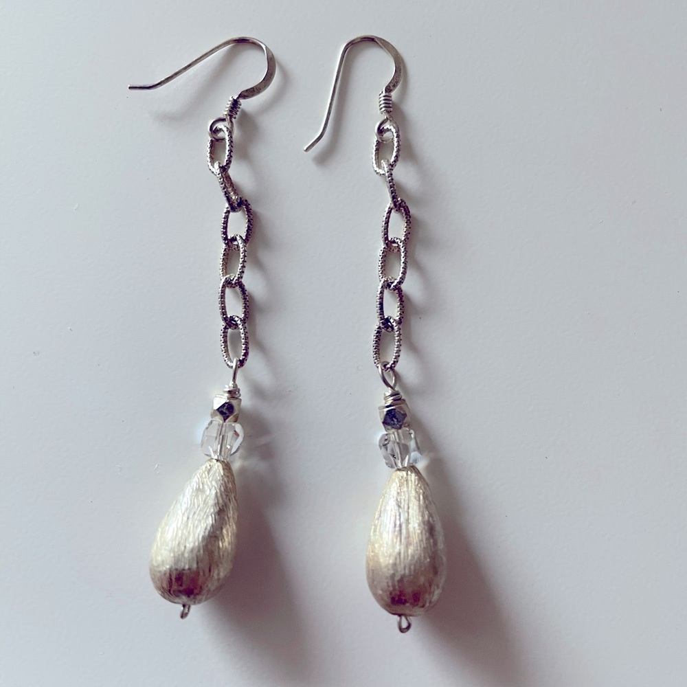 Lolo silver & Swarosvki crystal earrings